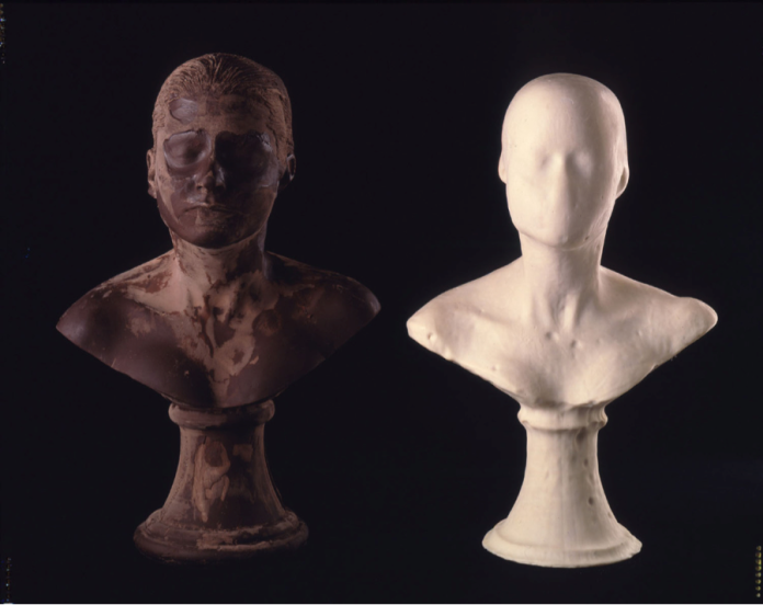 Janine Antoni, Lick and Lather, 1993. Chocolate and soap; 24 x 16 x 13 inches (60.96 x 40.64 x 33.02 cm). Image courtesy Luhring Augustine.